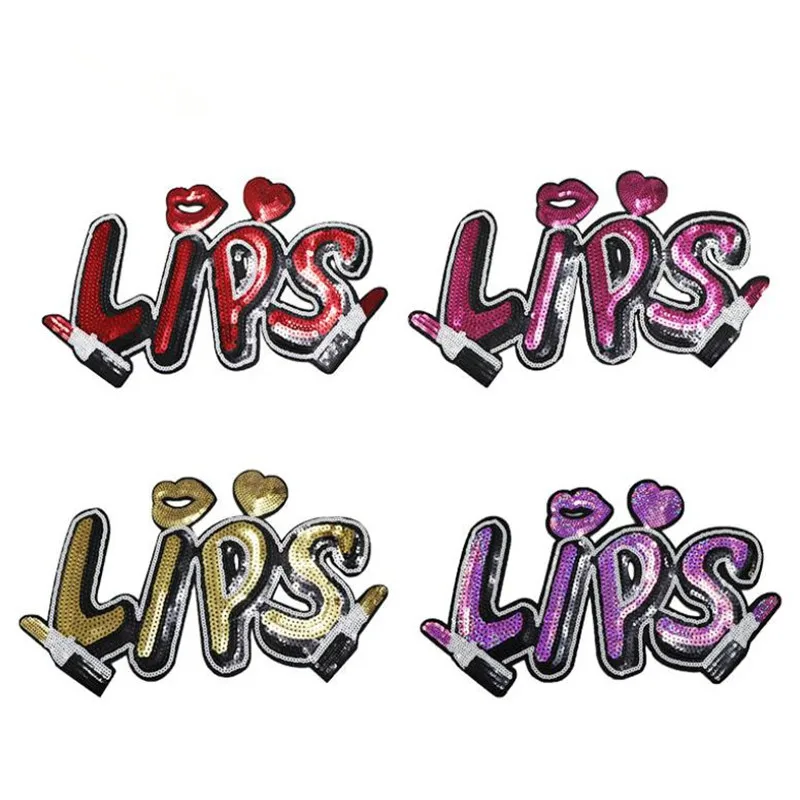 T shirt women Biker patch sequins 280mm Lips heart deal with it Iron on patches for clothing stickers t shirt mens free shipping
T shirt women Biker patch sequins 280mm Lips heart deal with it Iron on patches for clothing stickers t shirt mens free shipping