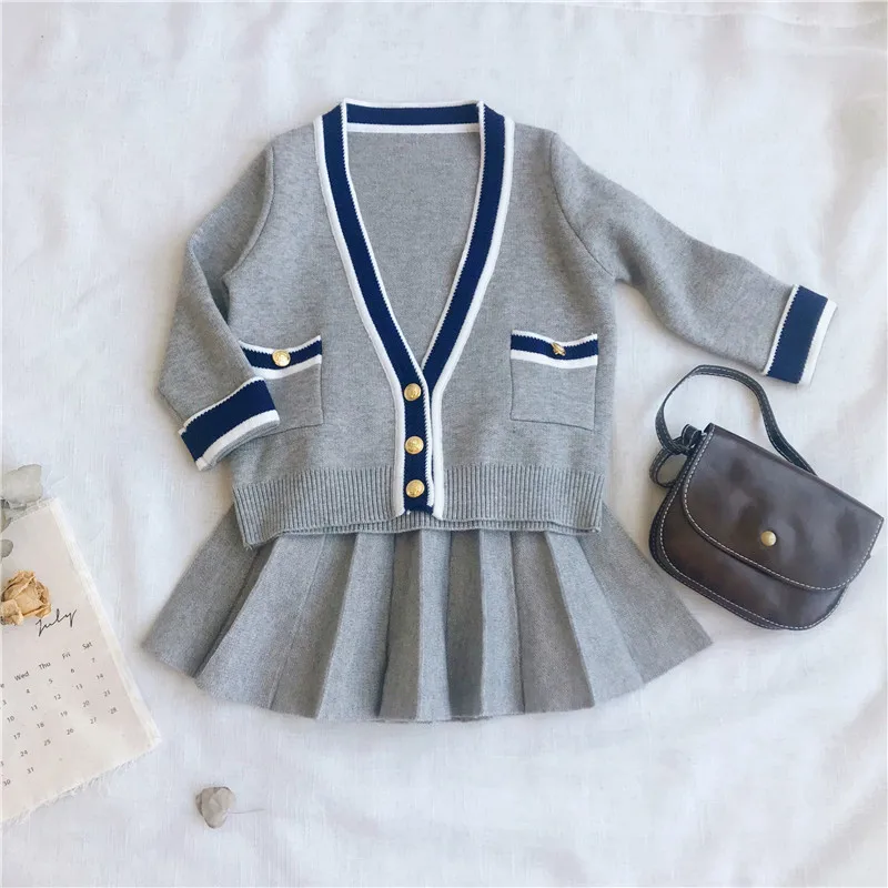 Sunshine & Rainy Autumn Girls Clothing Sets Knitted Cardigan+Skirt For School Girl Skirts Suit Kids Clothes Children Outerwear
Sunshine & Rainy Autumn Girls Clothing Sets Knitted Cardigan+Skirt For School Girl Skirts Suit Kids Clothes Children Outerwear