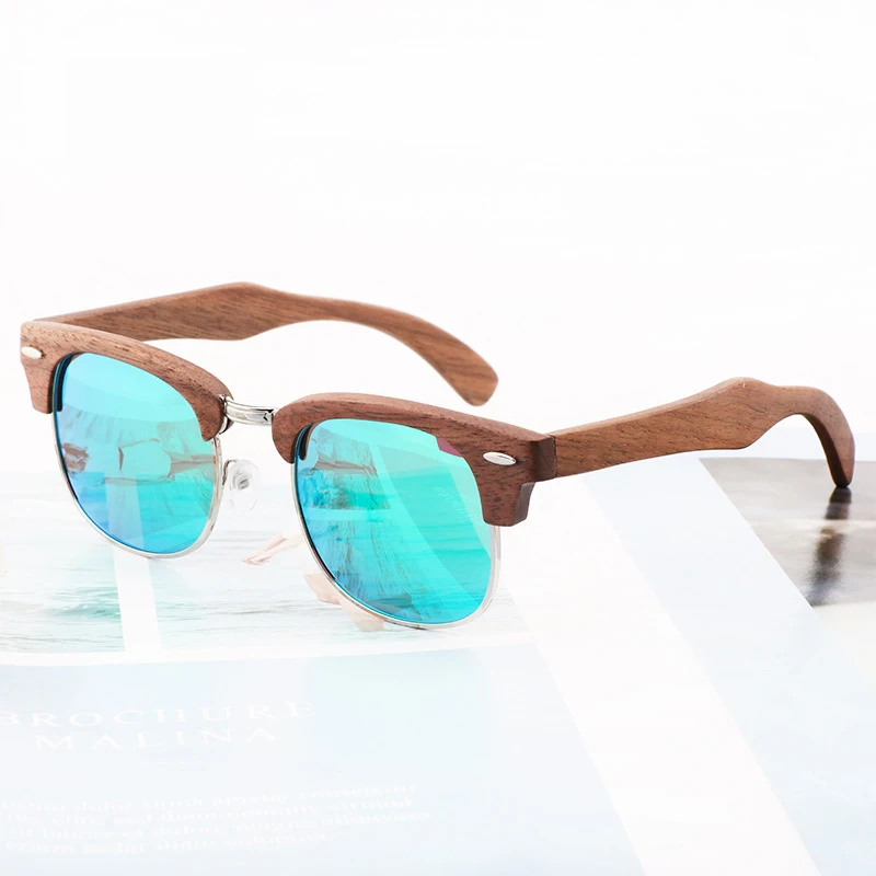 Semi Rimless Handmade Wood Sunglasses Polarized Lens For Men and Women Walnut Sun glasses High Quality UV400 free shipping
Semi Rimless Handmade Wood Sunglasses Polarized Lens For Men and Women Walnut Sun glasses High Quality UV400 free shipping