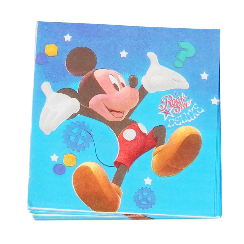 20pcs/lot Mickey Mouse Party Supplies Paper Napkin Cartoon Birthday Decoration Baby Shower For Kids Party Supplies Tissues
20pcs/lot Mickey Mouse Party Supplies Paper Napkin Cartoon Birthday Decoration Baby Shower For Kids Party Supplies Tissues