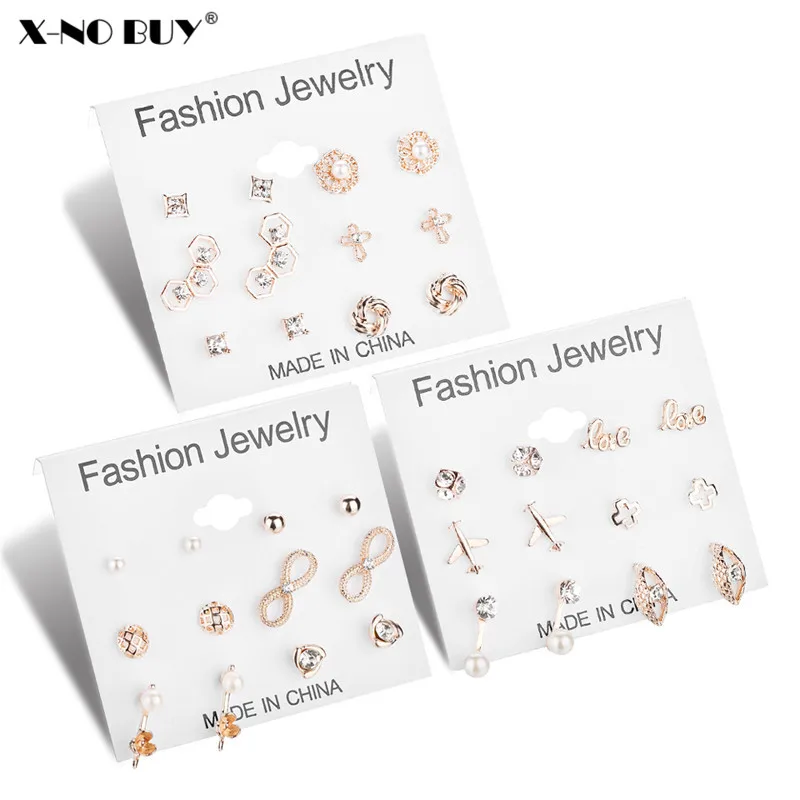 New Mini Cute 6 Pair/Set Geometric Crystal Rhinestone Resin Pearl Stud Earrings Set For Women Rose Gold Metal Alloy Stud Earring
New Mini Cute 6 Pair/Set Geometric Crystal Rhinestone Resin Pearl Stud Earrings Set For Women Rose Gold Metal Alloy Stud Earring
