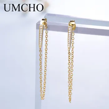 UMCHO Trendy Genuine 925 Sterling Silver Drop Earrings Jewelry Fashion Style Romantic Gifts Party For Women Fine Jewelry
UMCHO Trendy Genuine 925 Sterling Silver Drop Earrings Jewelry Fashion Style Romantic Gifts Party For Women Fine Jewelry