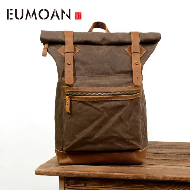 EUMOAN Reel Canvas backpack, waterproof batik shoulder bag, travel mountaineering bag, computer large capacity shoulder backpack
EUMOAN Reel Canvas backpack, waterproof batik shoulder bag, travel mountaineering bag, computer large capacity shoulder backpack