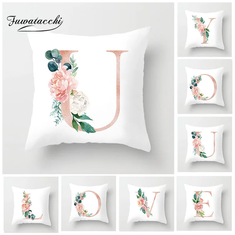 Fuwatacchi Flower Letter Cushion Cover Watercolor Printed Pillow Cover Sofa Decorative Living Room Valentine's Day Pillowcase
Fuwatacchi Flower Letter Cushion Cover Watercolor Printed Pillow Cover Sofa Decorative Living Room Valentine's Day Pillowcase