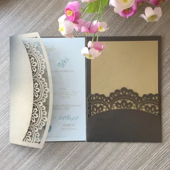 20pcs/lot Laser Cut Paper Elegant Tri-folded Wedding Invitation Card Greeting Invitation Best Blessing Card Chic Lace Design
20pcs/lot Laser Cut Paper Elegant Tri-folded Wedding Invitation Card Greeting Invitation Best Blessing Card Chic Lace Design