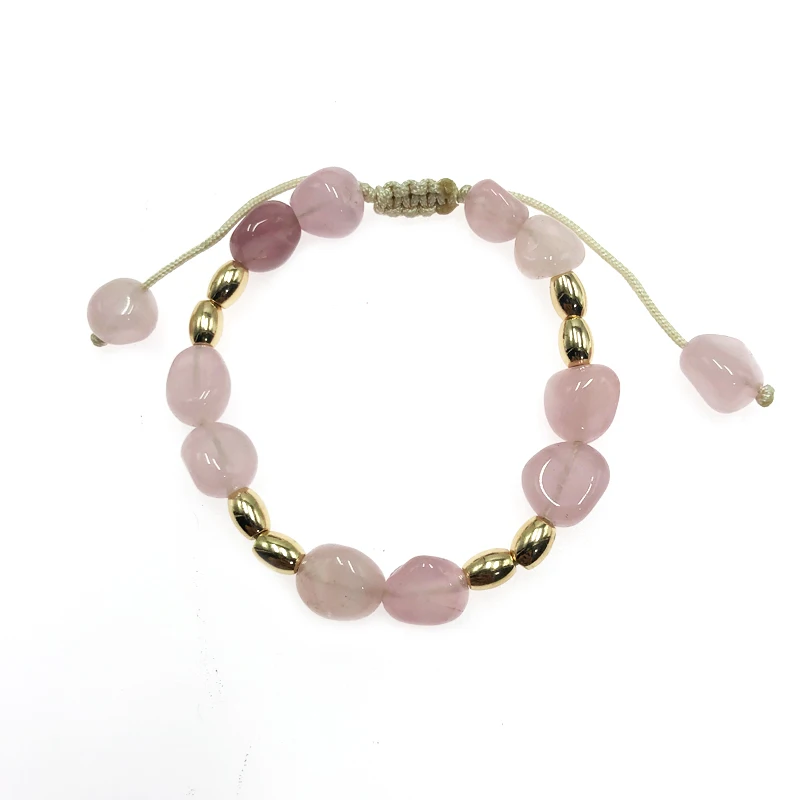 KBJW Original Rose Color Nature Stone Bracelet Pink Irregular Beaded Bracelets Elegant Easy Match Daily Sweet Jewelry Accessory
KBJW Original Rose Color Nature Stone Bracelet Pink Irregular Beaded Bracelets Elegant Easy Match Daily Sweet Jewelry Accessory