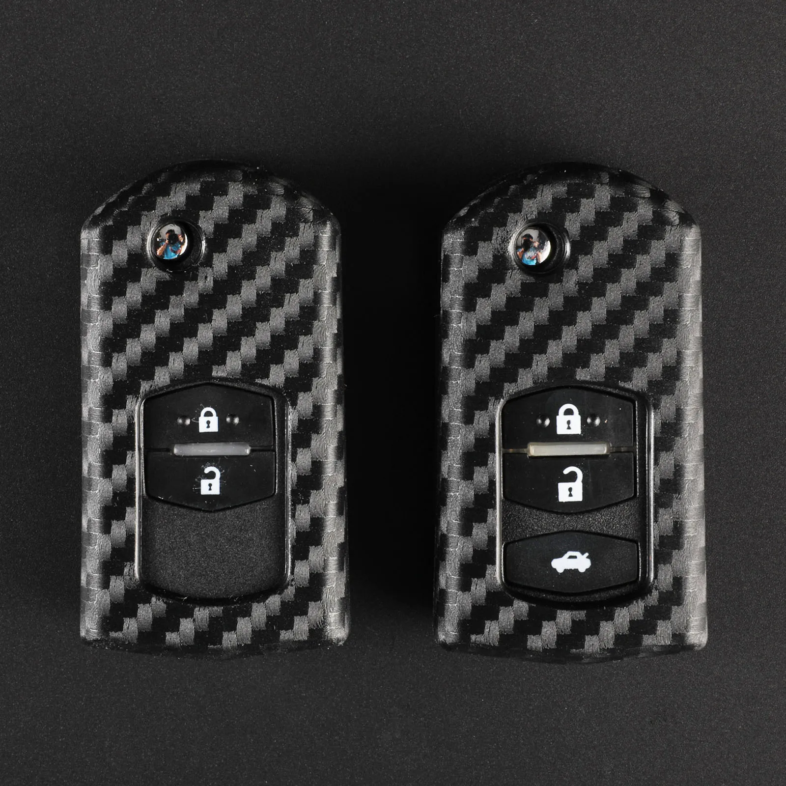 jingyuqin Carbon Silicone Remote Flip Folding Car Key Case Cover For Mazda CX-5 CX5 CX7 3 2 6 Atenza CX-9/CX9 MX5 2/3 Buttons
jingyuqin Carbon Silicone Remote Flip Folding Car Key Case Cover For Mazda CX-5 CX5 CX7 3 2 6 Atenza CX-9/CX9 MX5 2/3 Buttons