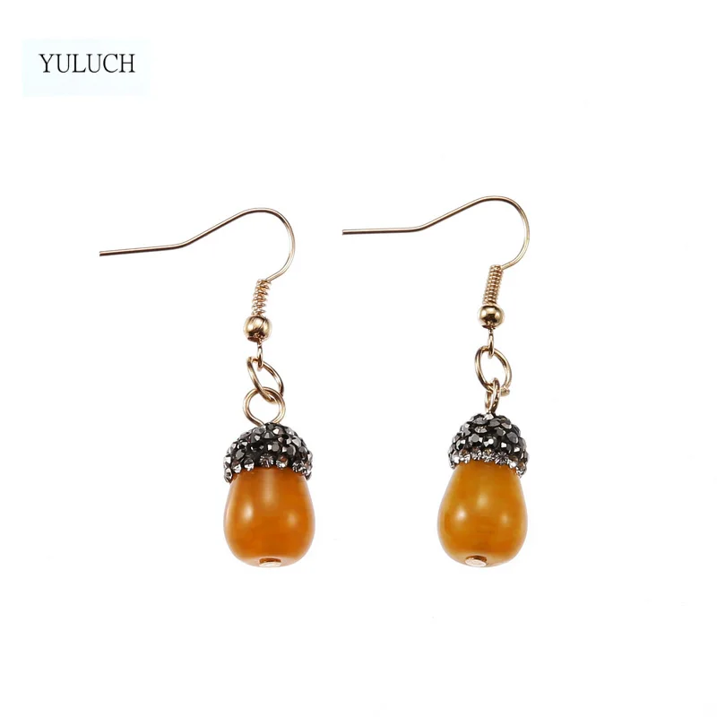 YULUCH 1 pair new arrival handmade semi-precious stone earrings jewelry drop earring 2017 four color
YULUCH 1 pair new arrival handmade semi-precious stone earrings jewelry drop earring 2017 four color