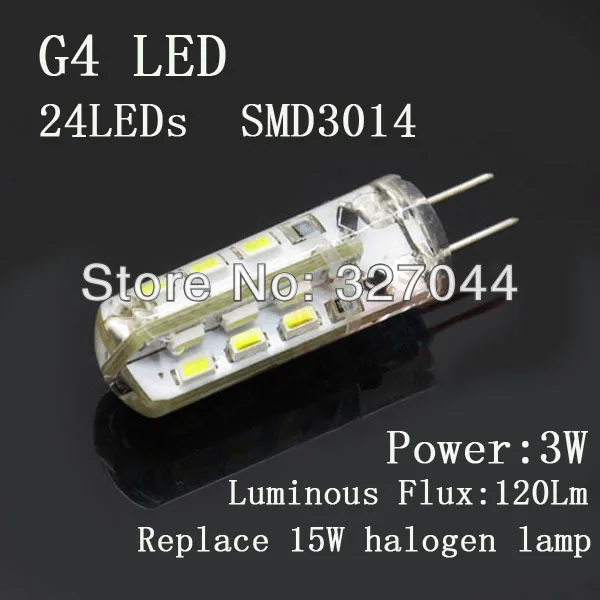free shipping 10x G4 3W led SMD 3014 24 LED Cabinet Marine Boat Light Bulb DC 12V led lamp Pure White warm white g4 car led
free shipping 10x G4 3W led SMD 3014 24 LED Cabinet Marine Boat Light Bulb DC 12V led lamp Pure White warm white g4 car led