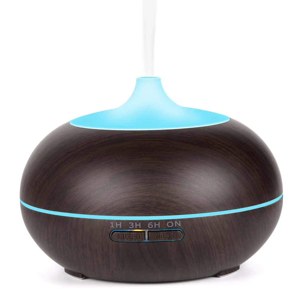 Aromatherapy Essential Oil Diffuser, 550 ml Wood Grain Ultrasonic Aroma Humidifier with 4 Timer Setting Low Water Auto Shut-off
Aromatherapy Essential Oil Diffuser, 550 ml Wood Grain Ultrasonic Aroma Humidifier with 4 Timer Setting Low Water Auto Shut-off