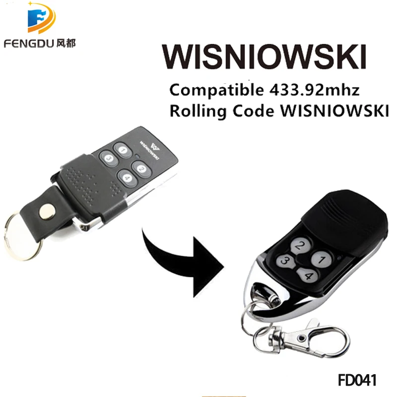 2 pcs Wisniowski remote control Replace 433MHz Rolling Code Wisniowski Key Chain Remote Control free shipping
2 pcs Wisniowski remote control Replace 433MHz Rolling Code Wisniowski Key Chain Remote Control free shipping