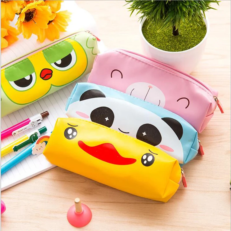 1pc Cartoon Cute PU Large-Capacity Pencil Case Yellow Duck Panda Powder Bear Pen Bag Children Student Stationery Gift
1pc Cartoon Cute PU Large-Capacity Pencil Case Yellow Duck Panda Powder Bear Pen Bag Children Student Stationery Gift