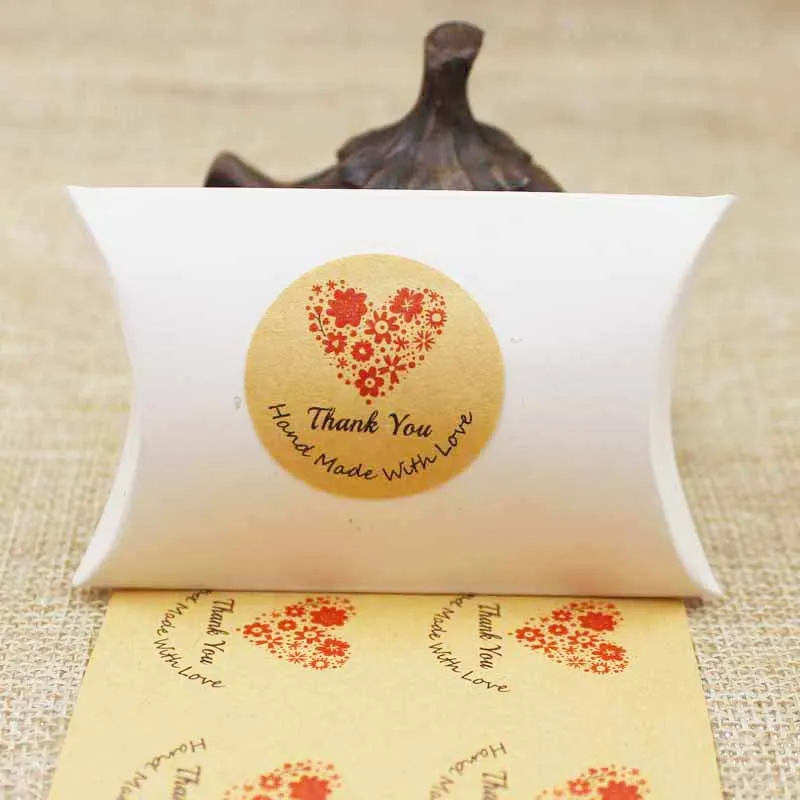 100pcs Thank you heart flower design Sealing Sticker Baking Package Cookies Cake Box Decorative handmade with love seal labels
100pcs Thank you heart flower design Sealing Sticker Baking Package Cookies Cake Box Decorative handmade with love seal labels