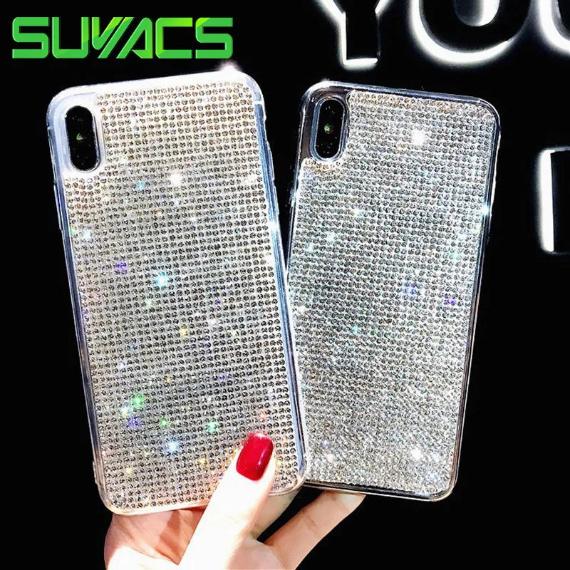 SUYACS Rhinestone Metallic Plating Phone Case For iPhone XS MAX XR X 6 6S 7 8 Plus Shiny Fashion Soft Phone Back Cover Cases
SUYACS Rhinestone Metallic Plating Phone Case For iPhone XS MAX XR X 6 6S 7 8 Plus Shiny Fashion Soft Phone Back Cover Cases