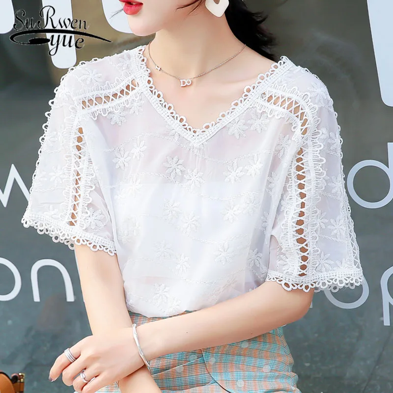 Fashion womens tops and blouses 2019 ladies tops white blouse shirts women chiffon blouse lace top for women short solid 4821 50
Fashion womens tops and blouses 2019 ladies tops white blouse shirts women chiffon blouse lace top for women short solid 4821 50