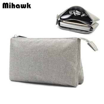 Mihawk Men's Travel Digital Bags Two Color Double Layer Data Cables Mobile Power Storage Multipurpose Organizers Accessory Stuff
Mihawk Men's Travel Digital Bags Two Color Double Layer Data Cables Mobile Power Storage Multipurpose Organizers Accessory Stuff