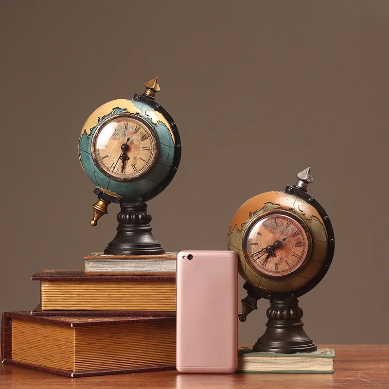 New American Retro Decorative Clock Home Living Room Bedroom Porch Children's Earth Clock Office Decoration Desktop Decoration
New American Retro Decorative Clock Home Living Room Bedroom Porch Children's Earth Clock Office Decoration Desktop Decoration