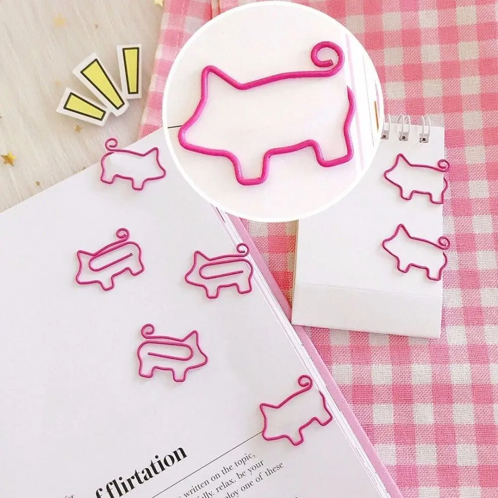 10pcs/lot Cute Pig Pink Bookmark Paper Clip Hollow Out Metal Binder Clips Scrapbooking School Office Supplies Gifts for Kids
10pcs/lot Cute Pig Pink Bookmark Paper Clip Hollow Out Metal Binder Clips Scrapbooking School Office Supplies Gifts for Kids