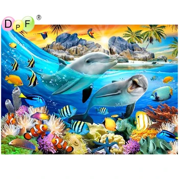 DPF Diamond Embroidery Needlework Island Dolphin 5D Round full Diamond painting Cross Stitch diamond Mosaic home decor crafts
DPF Diamond Embroidery Needlework Island Dolphin 5D Round full Diamond painting Cross Stitch diamond Mosaic home decor crafts