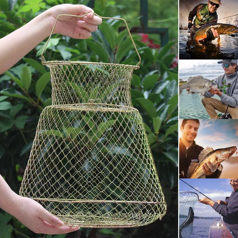 Folding Fishnet Fish Cage Steel Wire Guarding Foldable Portable Durable for Fishing FH99
Folding Fishnet Fish Cage Steel Wire Guarding Foldable Portable Durable for Fishing FH99