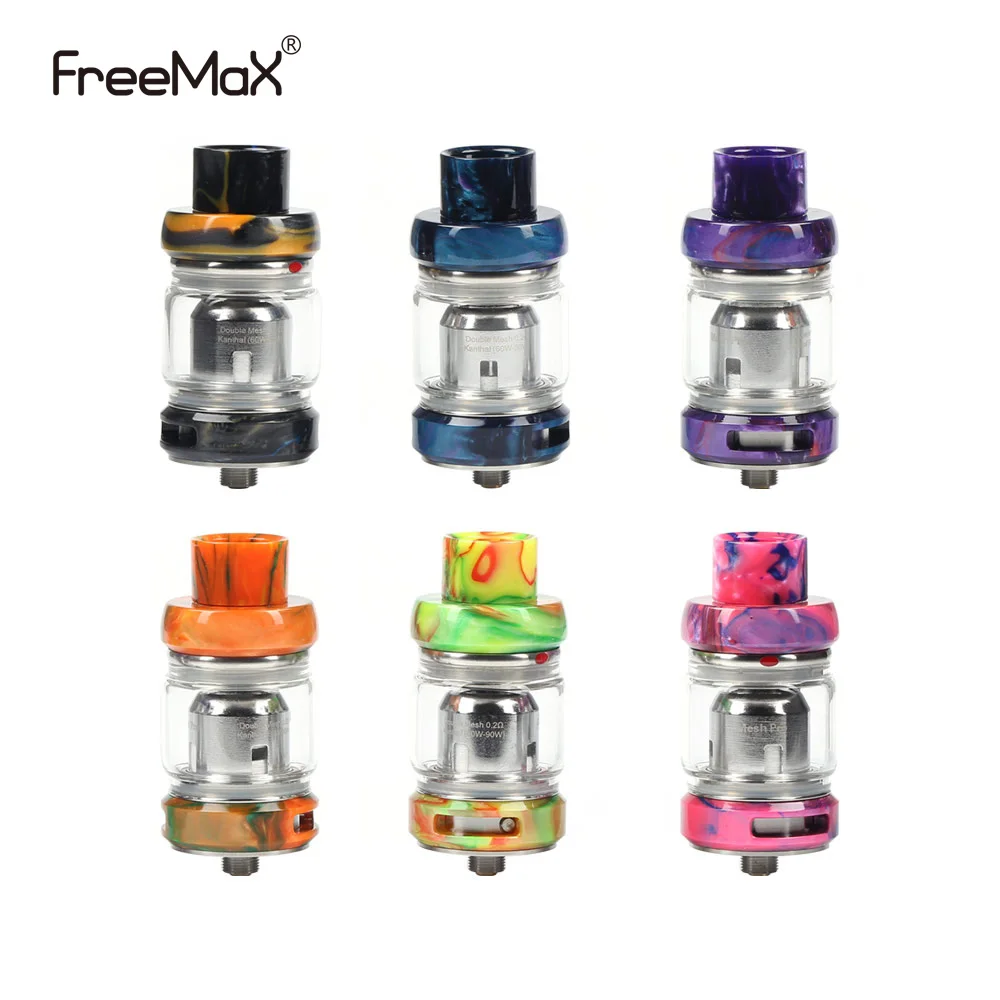 Original Freemax Mesh Pro Subohm Resin 5ml/6ml Atomizer Coil & 18mm 810 Drip Tip Larger Cloud Vape Tank For 510 Box Mod | Электроника