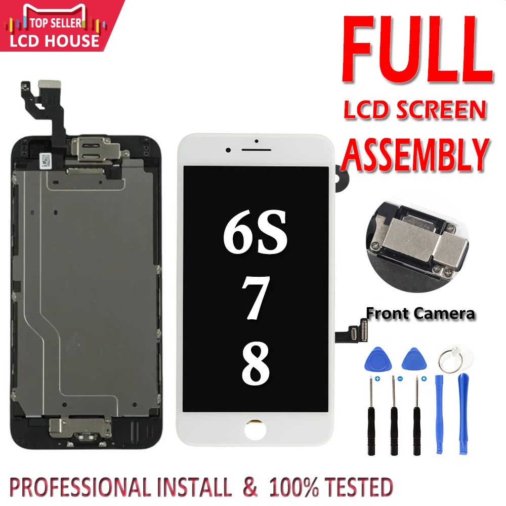 AAA LCD For iPhone 6S 7 8 Plus 7P 8P Display Full Set Assembly Touch Digitizer Screen Replacement with Front Camera+Ear Speaker
AAA LCD For iPhone 6S 7 8 Plus 7P 8P Display Full Set Assembly Touch Digitizer Screen Replacement with Front Camera+Ear Speaker