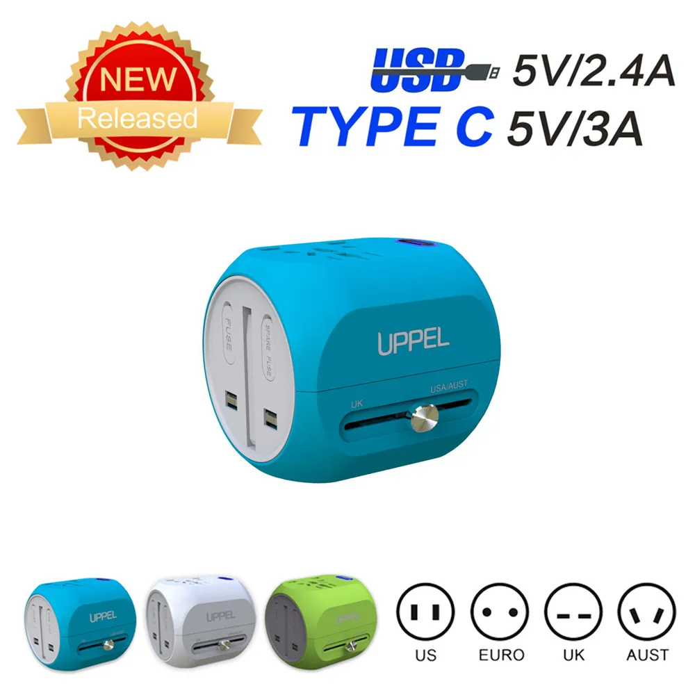 2018 Universal Perfect Travel Adapter Surge Protector AC Socket Converter with USB Type C Charger for US/AU/Asia/EU/UK
2018 Universal Perfect Travel Adapter Surge Protector AC Socket Converter with USB Type C Charger for US/AU/Asia/EU/UK
