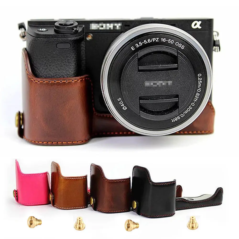 PU Leather Half Camera Bottom Case For Sony Alpha A6400 ILCE-A6400 Camera Half Body Bottom Case
PU Leather Half Camera Bottom Case For Sony Alpha A6400 ILCE-A6400 Camera Half Body Bottom Case