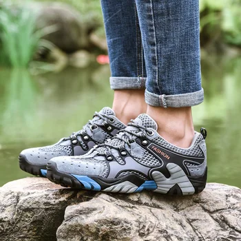 JINBAOKE Good Quality Men Hiking Shoes Outdoor Breathable Sneakers Women Climbing Sport Shoes Anti-Slip Mountain Trekking Shoes
JINBAOKE Good Quality Men Hiking Shoes Outdoor Breathable Sneakers Women Climbing Sport Shoes Anti-Slip Mountain Trekking Shoes