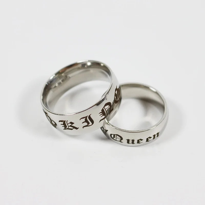Punk Style Sliver King and Queen Rings His & Hers Rings Anniversary Wedding Rings Promise Couple Rings Titanium Steel Jewelry
Punk Style Sliver King and Queen Rings His & Hers Rings Anniversary Wedding Rings Promise Couple Rings Titanium Steel Jewelry