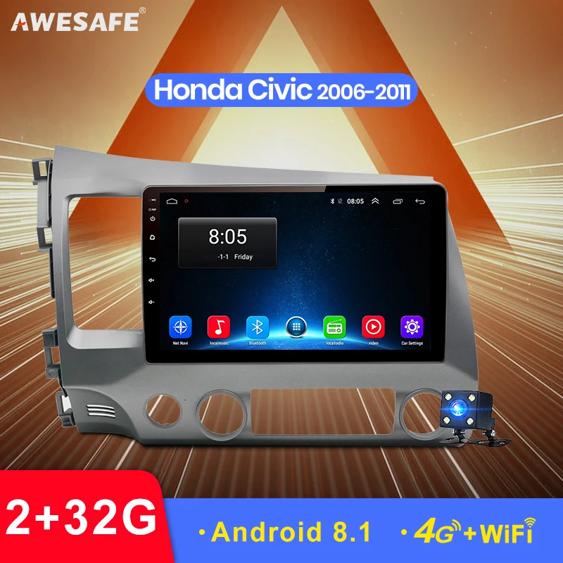 AWESAFE 2 din Android 8.1 Car Radio Multimedia video player gps navigation For Honda Civic 2006 2007 2008 209 2010 2011 dvd
AWESAFE 2 din Android 8.1 Car Radio Multimedia video player gps navigation For Honda Civic 2006 2007 2008 209 2010 2011 dvd