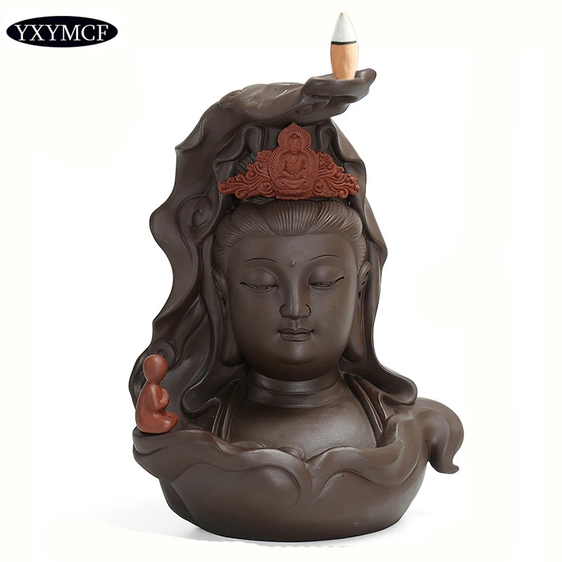 T Backflower Incense Burner Big Size Guanyin Buddhism Decoration Buddha Incense Holder Dropshipping Ceramic Incense Base
T Backflower Incense Burner Big Size Guanyin Buddhism Decoration Buddha Incense Holder Dropshipping Ceramic Incense Base