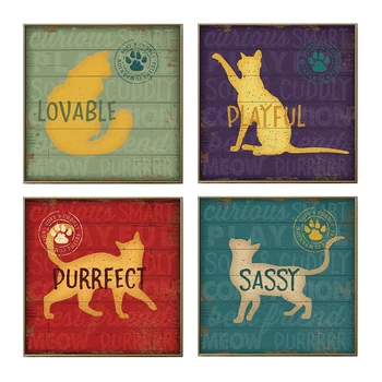 Wall Art Retro Cat Poster Vintage Animals Wall Pictures for Living Room Home Decor Canvas Prints Home Decor Modern Minimalist
Wall Art Retro Cat Poster Vintage Animals Wall Pictures for Living Room Home Decor Canvas Prints Home Decor Modern Minimalist