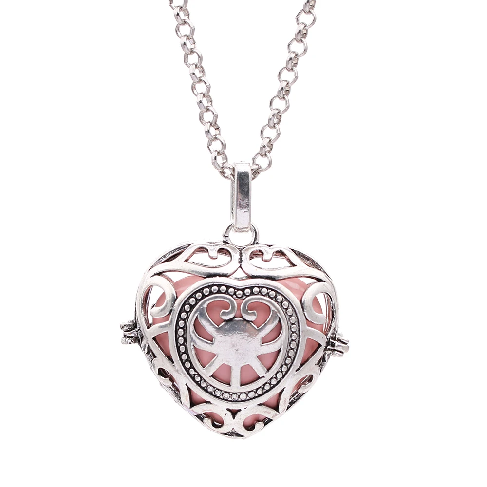 1pc Hollow Open Necklace Mexico Sound Chime Angel Ball Caller Locket Necklace for Essential Oil Diffuser Pregnant Women Gift
1pc Hollow Open Necklace Mexico Sound Chime Angel Ball Caller Locket Necklace for Essential Oil Diffuser Pregnant Women Gift