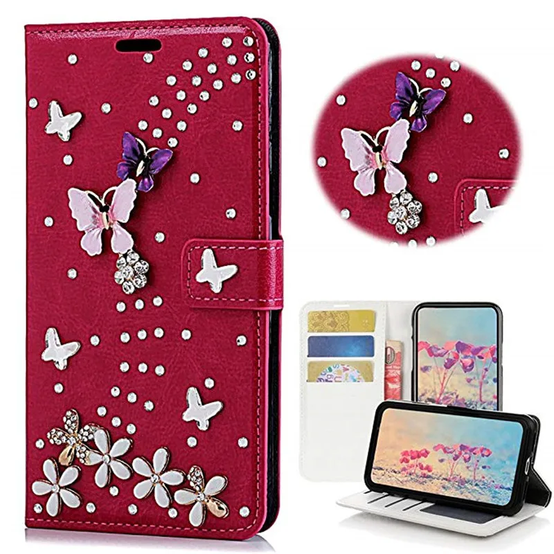 DIY Bling Diamond Crystal Flower butterfly Card Slot Flip Wallet Leather Case Cover For Iphone XS Max XR X 8 7 6 6S Plus 5S SE
DIY Bling Diamond Crystal Flower butterfly Card Slot Flip Wallet Leather Case Cover For Iphone XS Max XR X 8 7 6 6S Plus 5S SE