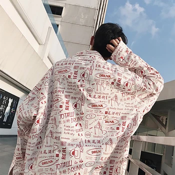 Hip Hop Harajuku Button Jacket Men Spring Long Casual Loose Korean Japanese Streetwear Letter Print Mens Fashion Men Jackets 5
Hip Hop Harajuku Button Jacket Men Spring Long Casual Loose Korean Japanese Streetwear Letter Print Mens Fashion Men Jackets 5