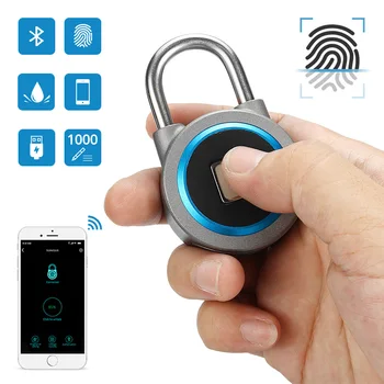 USB Rechargeable IP65 Waterproof Smart Keyless Bluetooth Fingerprint Lock Anti-Theft Security Padlock Electronic Door Lock
USB Rechargeable IP65 Waterproof Smart Keyless Bluetooth Fingerprint Lock Anti-Theft Security Padlock Electronic Door Lock
