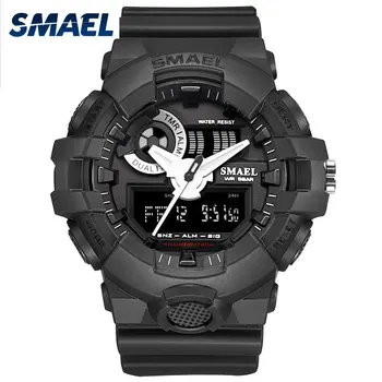 Watches Men SMAEL Sport Watch Waterproof Dual Time Running Black Clock 1642 Relogio Military Army Mens Watch Digital Male Clock
Watches Men SMAEL Sport Watch Waterproof Dual Time Running Black Clock 1642 Relogio Military Army Mens Watch Digital Male Clock