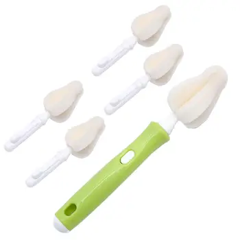 Plastic Handle Removable Baby Infant Sponge Feeding Bottle Brush Nipple Pacifier Cleaning Brush Set Bottle Water Cup Cleaner 
Plastic Handle Removable Baby Infant Sponge Feeding Bottle Brush Nipple Pacifier Cleaning Brush Set Bottle Water Cup Cleaner