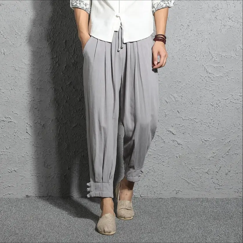 M-5xl Autumn Men's Linen Trousers Loose Cotton Linen Harem Pants Buckle Casual Pants Thin Section Hairstylist Feet Harlan Pants
M-5xl Autumn Men's Linen Trousers Loose Cotton Linen Harem Pants Buckle Casual Pants Thin Section Hairstylist Feet Harlan Pants