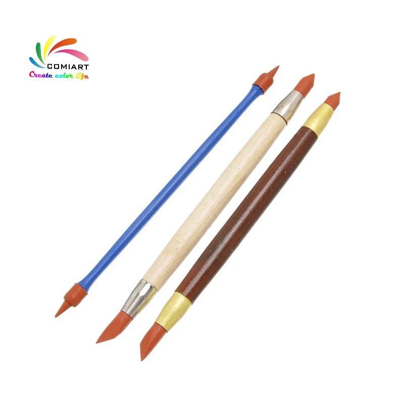 5pcs Silicone Rubber Shapers Polymer Clay Sculpting Fimo Modelling Tools CYN