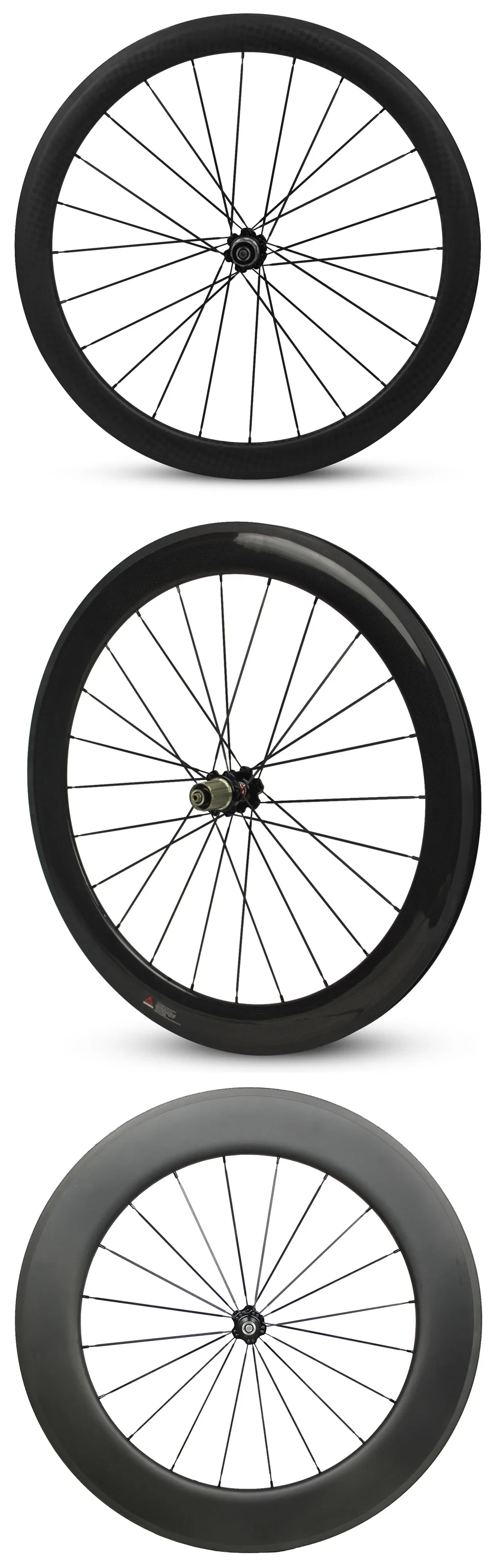 Carbon 38mm Road Bike Wheelset Novatec A271//F372 Hub Clincher 3K Matte