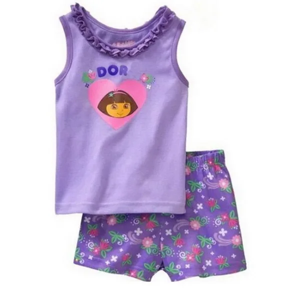 Summer Children's clothing sets Fashion cartoon printing Sleepwear Baby girl pajamas suit sets cotton T-shirts+casual shorts D18
Summer Children's clothing sets Fashion cartoon printing Sleepwear Baby girl pajamas suit sets cotton T-shirts+casual shorts D18