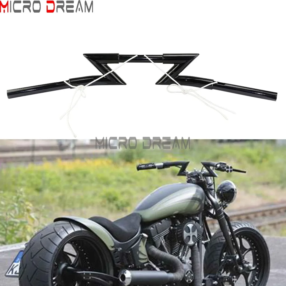 Руль для мотоцикла 1 "Z Bars 25 мм дюйм настраиваемый руль Dag Bar Harley Sportster Chopper Scrambler