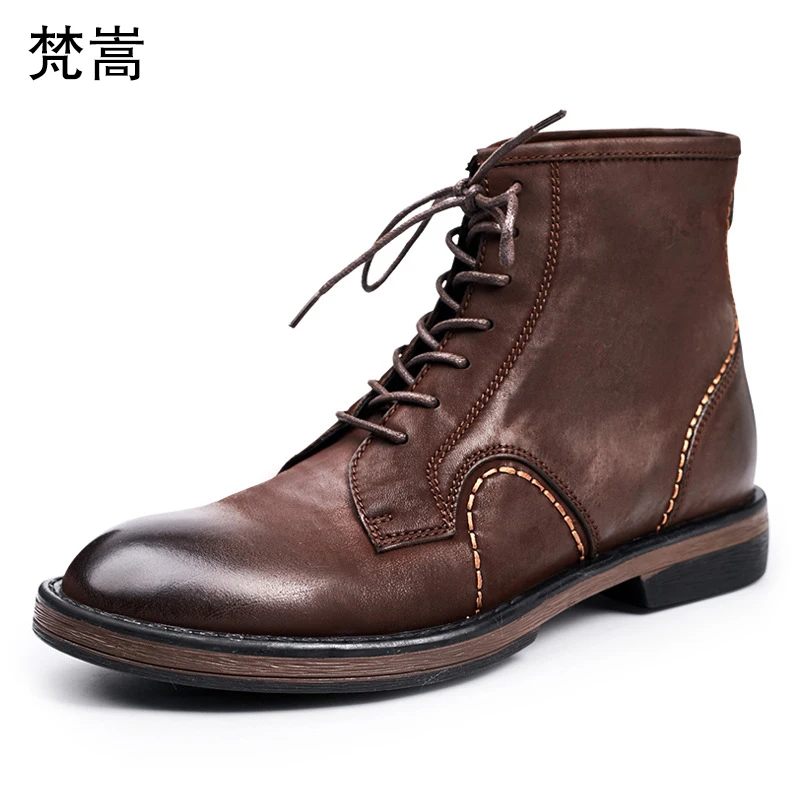 Men's Retro Cowhide British Army Boots autumn winter Riding Boots men steel toe boots Genuine Leather mens chelsea boots male
Men's Retro Cowhide British Army Boots autumn winter Riding Boots men steel toe boots Genuine Leather mens chelsea boots male