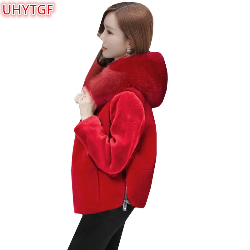 UHYTGF 2018 female fur coat winter faux fur Jacket Fashion Women short Jacket Womens black fur Tops coat and Hooded jackets 222
UHYTGF 2018 female fur coat winter faux fur Jacket Fashion Women short Jacket Womens black fur Tops coat and Hooded jackets 222