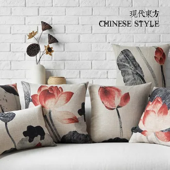 Chinese red lotus pattern Cushion cover for Pillow/cushion Cotton and linen materials without pillow inner
Chinese red lotus pattern Cushion cover for Pillow/cushion Cotton and linen materials without pillow inner