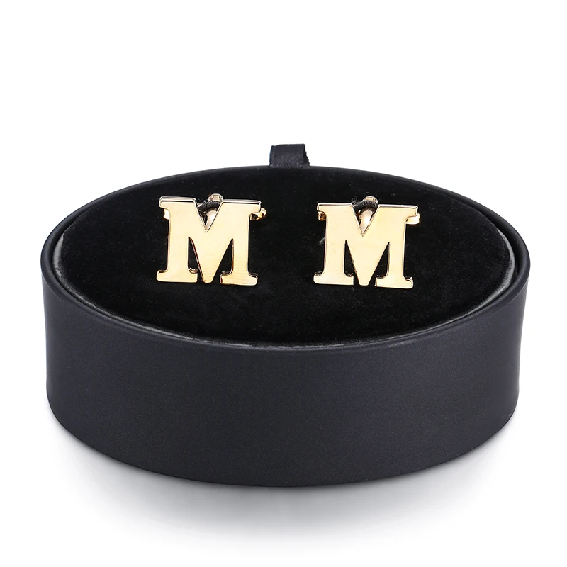 DY a set of high quality plating golden letters M Cufflinks black leather box men French shirt Cufflinks box set free shipping
DY a set of high quality plating golden letters M Cufflinks black leather box men French shirt Cufflinks box set free shipping