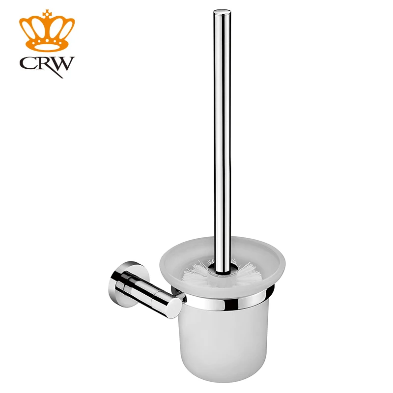 CRW Toilet Brush Holder with Glass Cup Chrome Toilet Brush Set with Holder Wall Mount for Bathroom Copper+stainless steel 90005
CRW Toilet Brush Holder with Glass Cup Chrome Toilet Brush Set with Holder Wall Mount for Bathroom Copper+stainless steel 90005