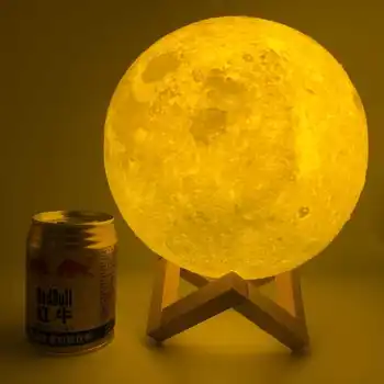 USB Rechargeable 3D Print Moon Lamp 2 Color Touch Bedroom table Night Light Decor blub Creative Gift Luminaria chargeable blub
USB Rechargeable 3D Print Moon Lamp 2 Color Touch Bedroom table Night Light Decor blub Creative Gift Luminaria chargeable blub